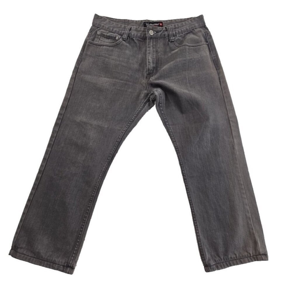 Victorious Premium Collection Jeans Men's W38 L26 Grey Straight Leg Regular Fit‎